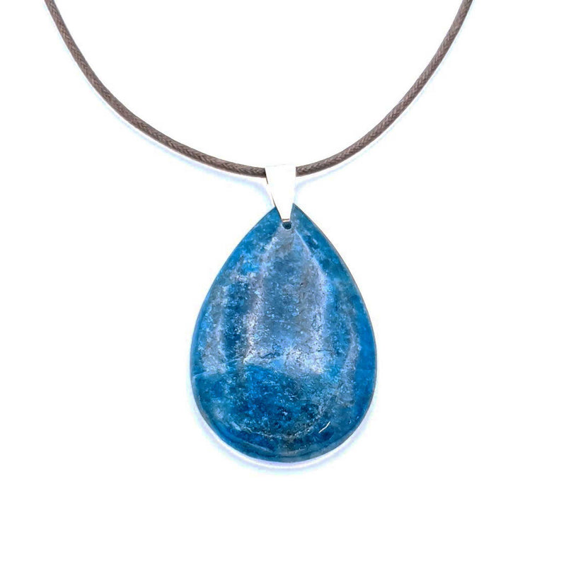 Pendentif en Apatite bleue