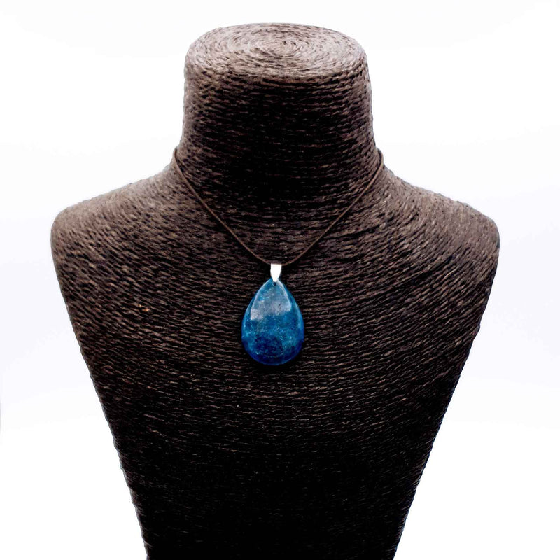 pendentif en apatite bleue