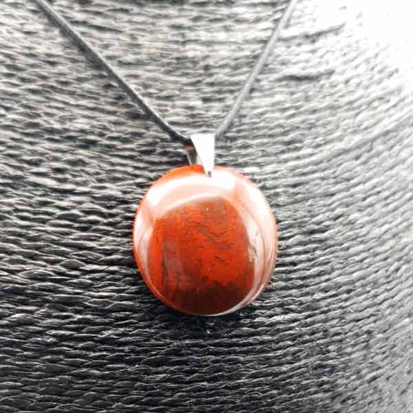 Pendentif en Jaspe Rouge