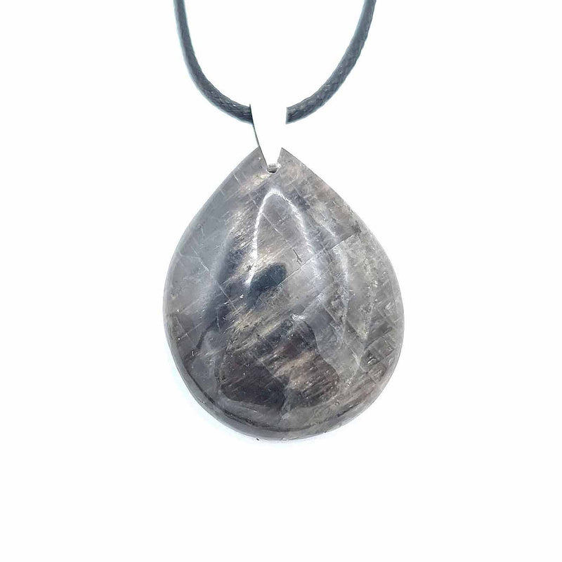 Pendentif en Pierre de Lune Noire