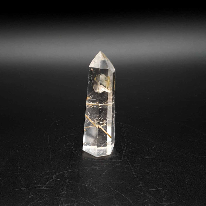 Pointe de quartz rutilé