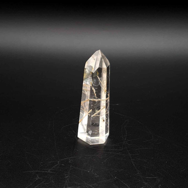 Pointe de quartz rutilé