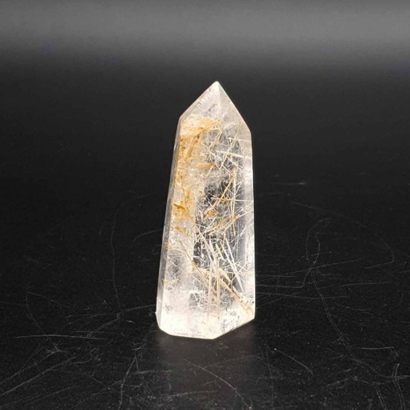 Pointe de quartz rutilé