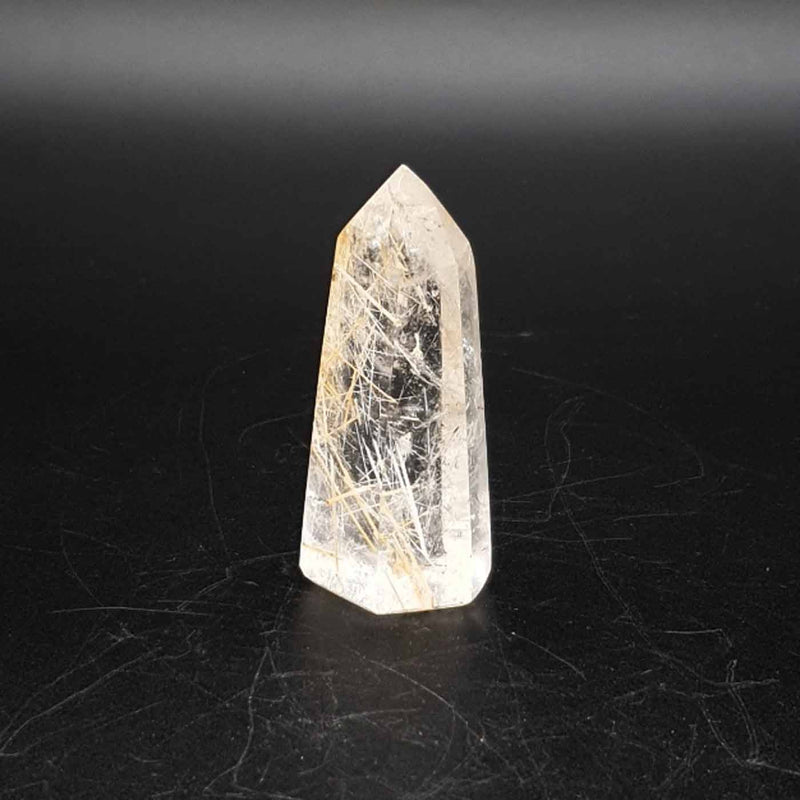 Pointe de quartz rutilé