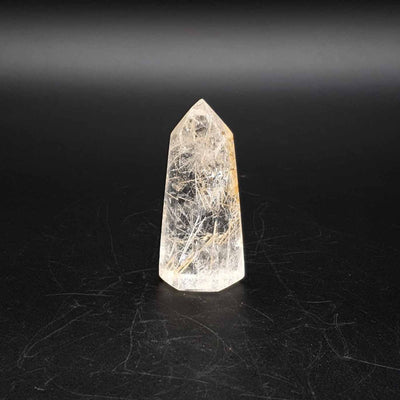 pointe de quartz rutilé