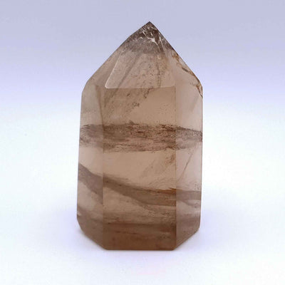 pointe de quartz fumé de Madagascar