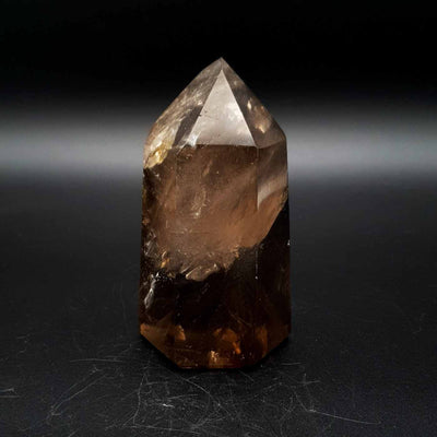 grande pointe de quartz fumé