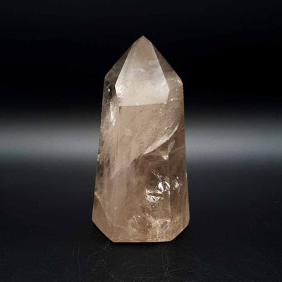 grande pointe de quartz fumé