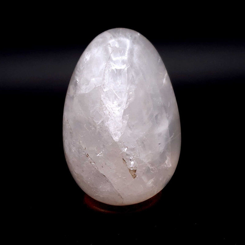 Oeuf en Quartz Laiteux