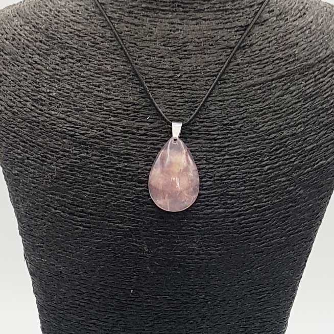 Pendentif en Quartz Rose